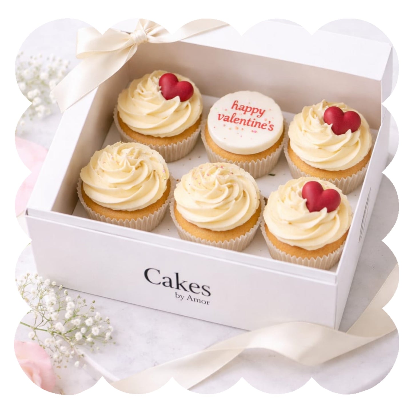 Signature Valentine Cupcakes - Box of 6